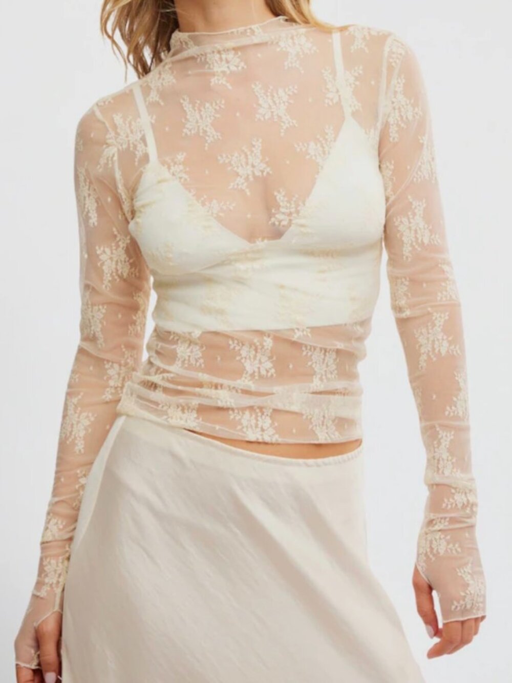 Free People, Lady Lux Layering Top, Size L